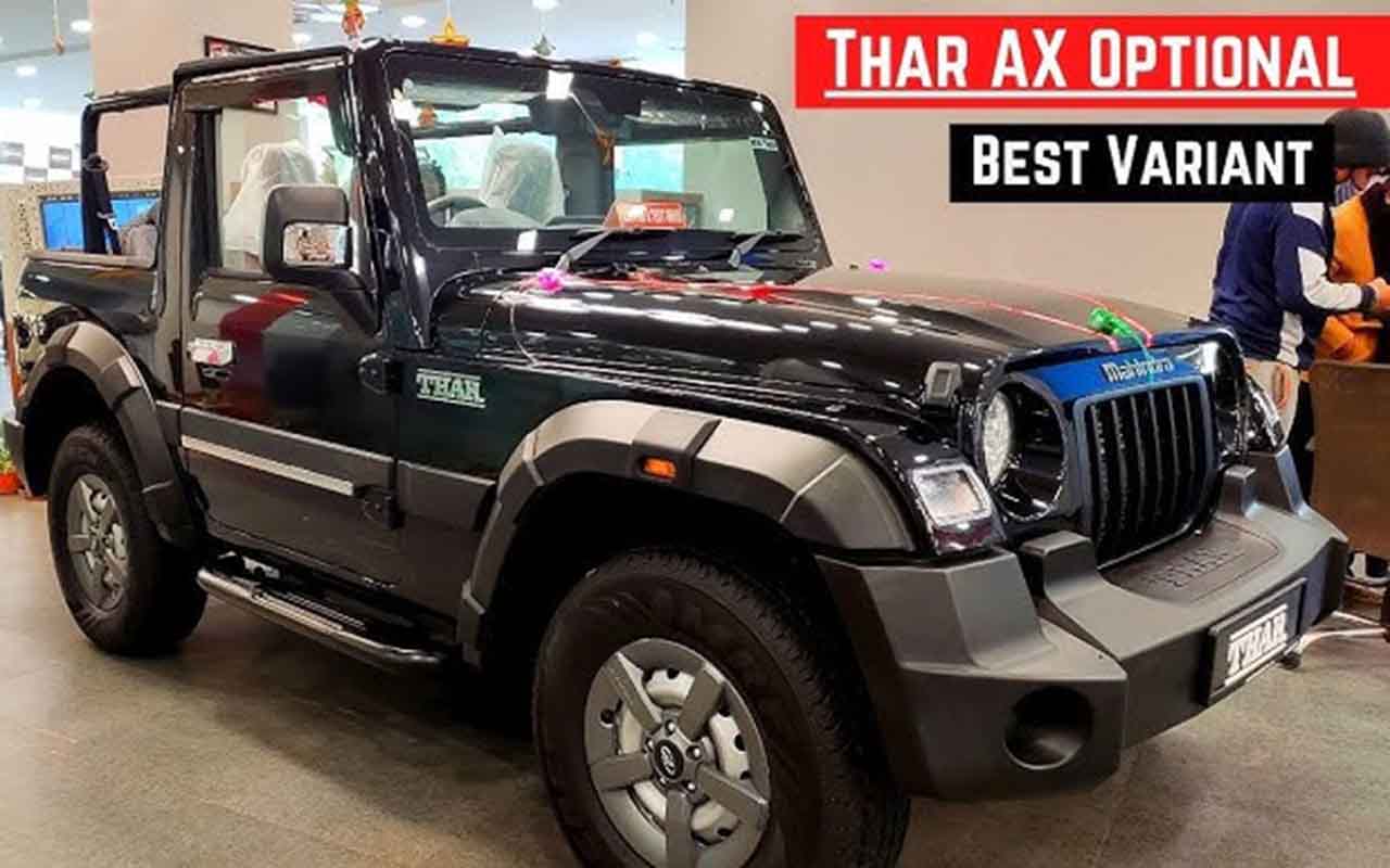 Mahindra Thar AX OPT Petrol CT MT and Diesel CT MT 2